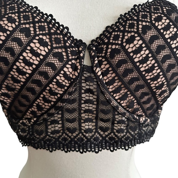 ADORE ME Nymphodora Contour Balconette Black Bra Romantic Feminine Lingerie - Picture 7 of 15